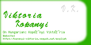 viktoria kopanyi business card